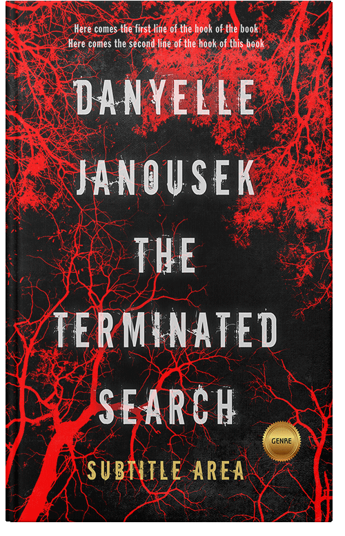 Front view of Premade Horror Book Cover - Cocoa Brown