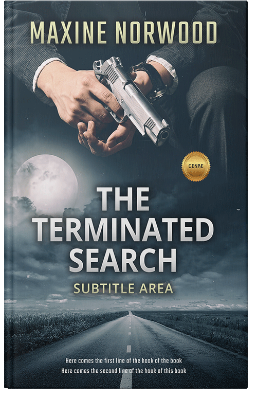 Front view of Premade Mystery & Thriller & Suspense Book Cover - Pickled Bluewood