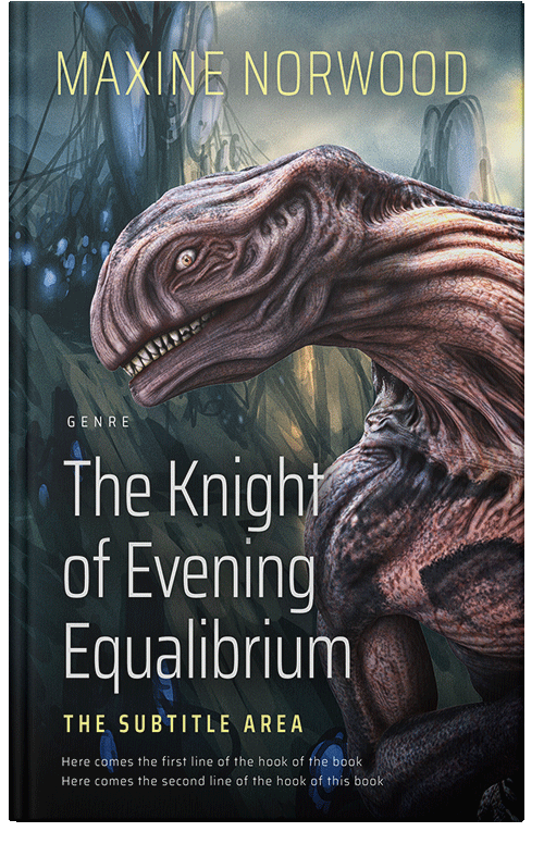 Front view of Premade Science Fiction Book Cover - Shark