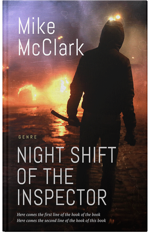 Front view of Premade Action & Adventure Book Cover - My Pink