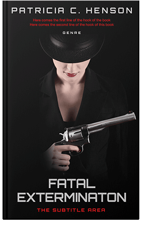 Pre Made Book Cover Black