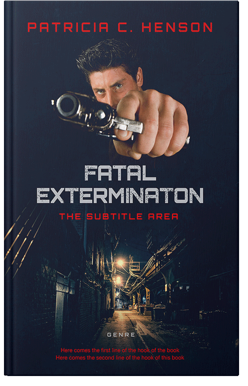 Front view of Premade Mystery & Thriller & Suspense Book Cover - Ebony