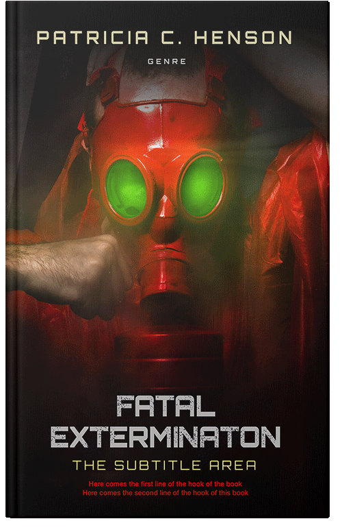 Front view of Premade Apocalyptica Book Cover - Crowshead