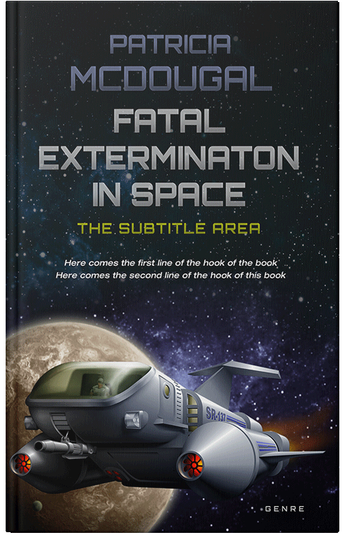 Front view of Premade Science Fiction Book Cover - Cloudy