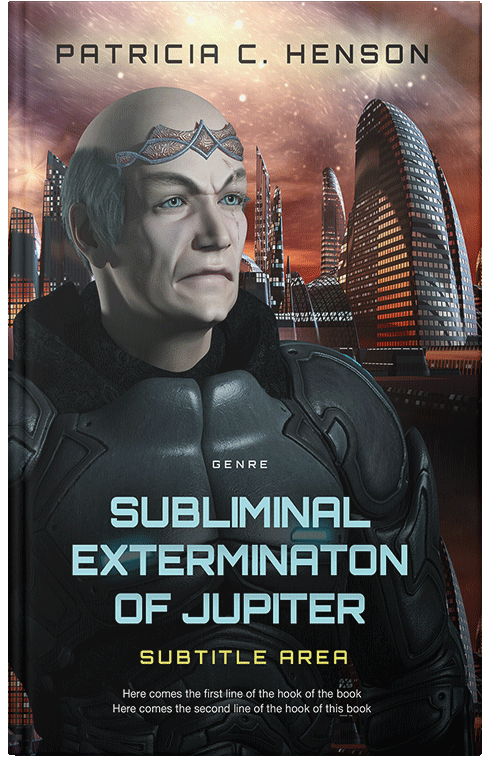 Front view of Premade Science Fiction Book Cover - Bison Hide