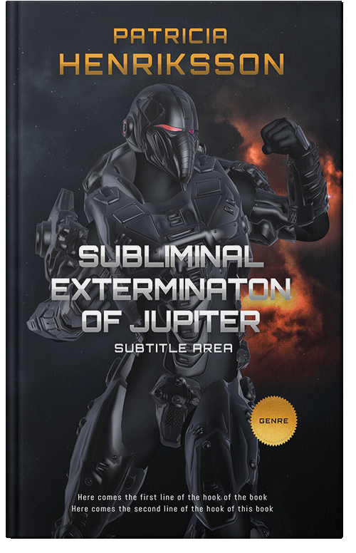 Front view of Premade Science Fiction Book Cover - Shark