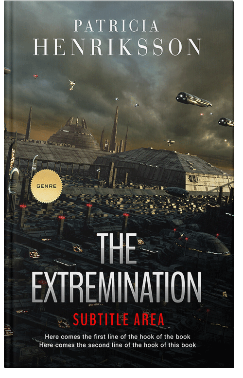 Front view of Premade Science Fiction Book Cover - Heavy Metal