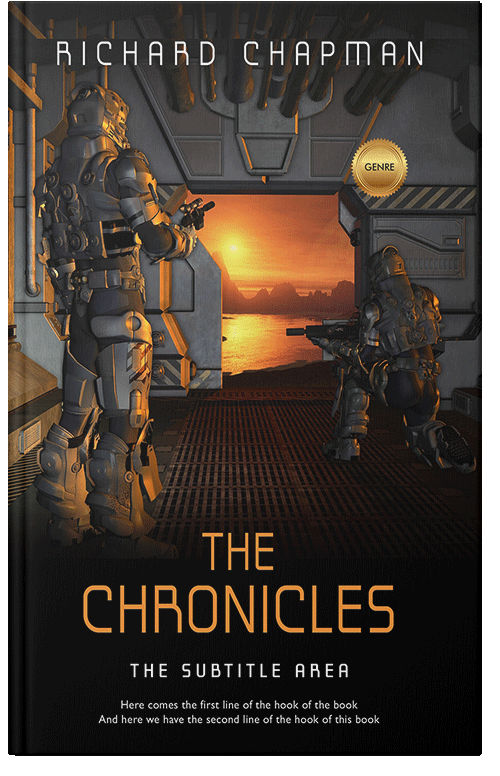 Front view of Premade Science Fiction Book Cover - Cod Gray