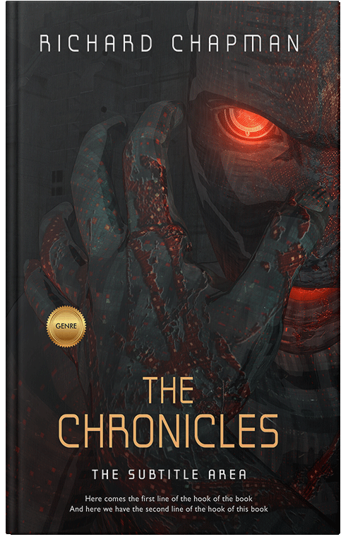 Front view of Premade Science Fiction Book Cover - Cod Gray