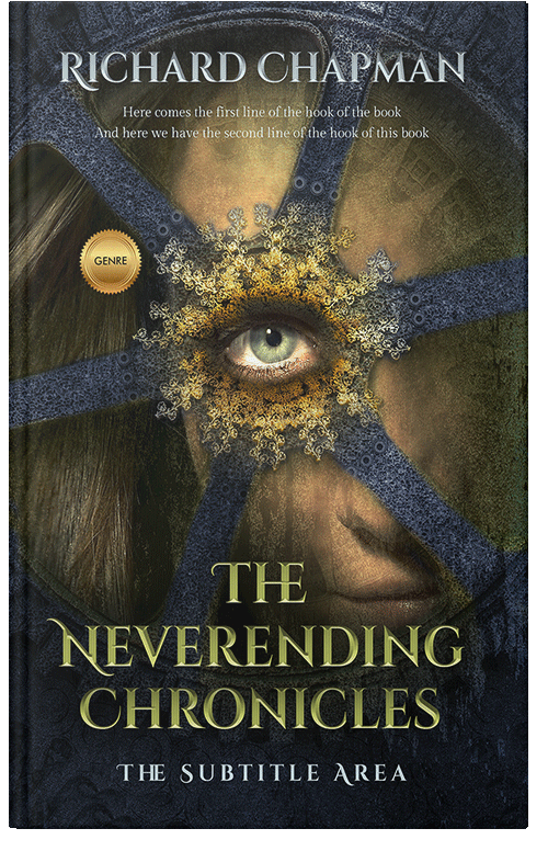 Front view of Premade Fantasy Book Cover - Log Cabin