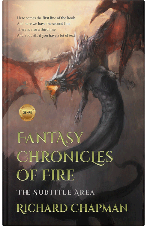 Front view of Premade Fantasy Book Cover - Dune