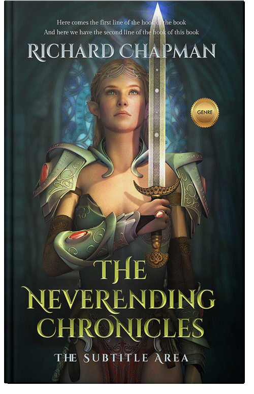 Front view of Premade Fantasy Book Cover - Outer Space