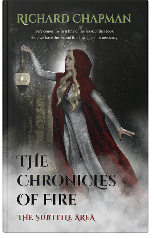 Front view of Premade Fantasy Book Cover - Timberwolf