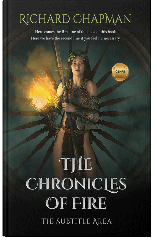 Front view of Premade Fantasy Book Cover - Log Cabin