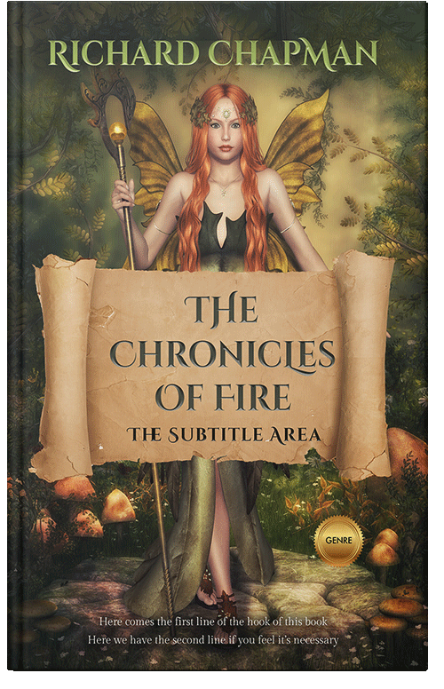 Front view of Premade Fantasy Book Cover - Twine