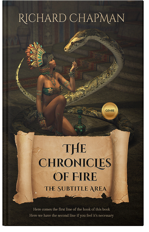 Front view of Premade Fantasy Book Cover - Whiskey