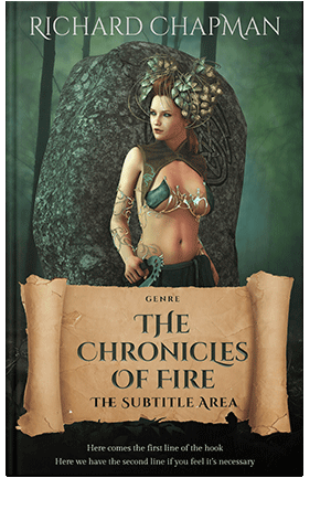 Pre Made Book Cover Tan