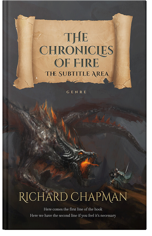 Front view of Premade Fantasy Book Cover - Dune