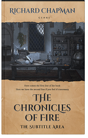Premade Book Cover Tan