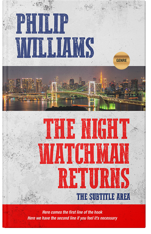 Front view of Premade Action & Adventure Book Cover - Gun Powder