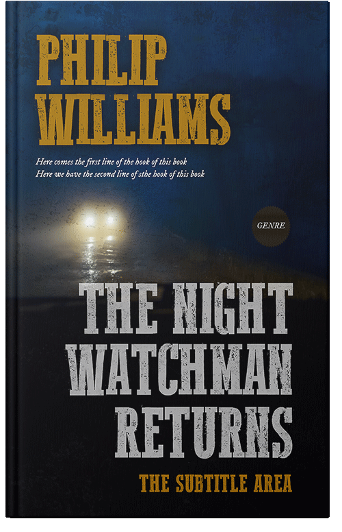 Front view of Premade Mystery & Thriller & Suspense Book Cover - Ebony