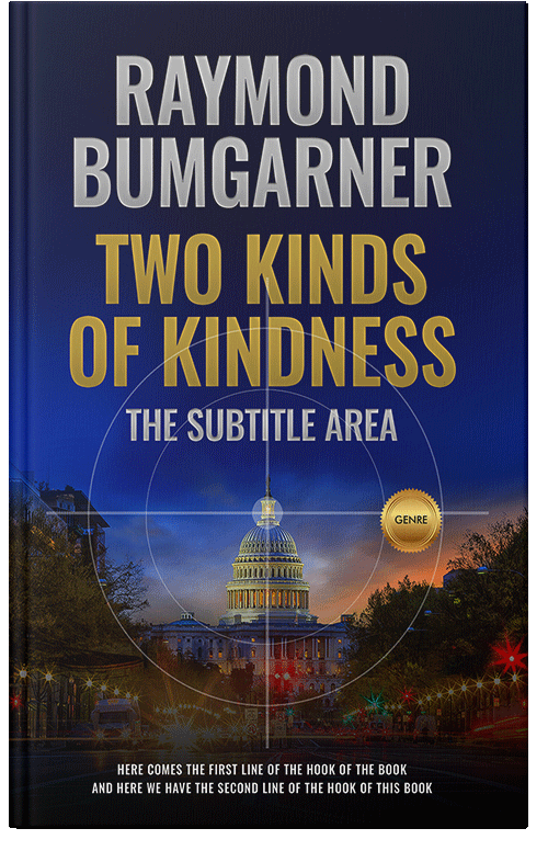 Front view of Premade Abstract Book Cover - Mongoose