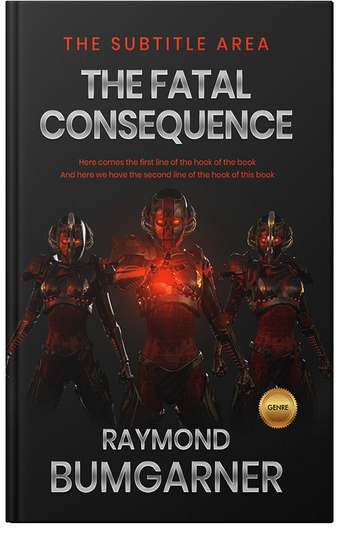 Front view of Cocoa Brown #2103 - Premade Science Fiction Book Cover