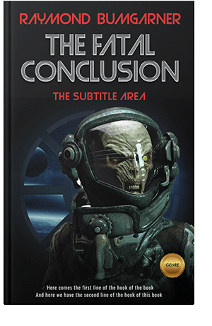 Pre Made Book Cover Black