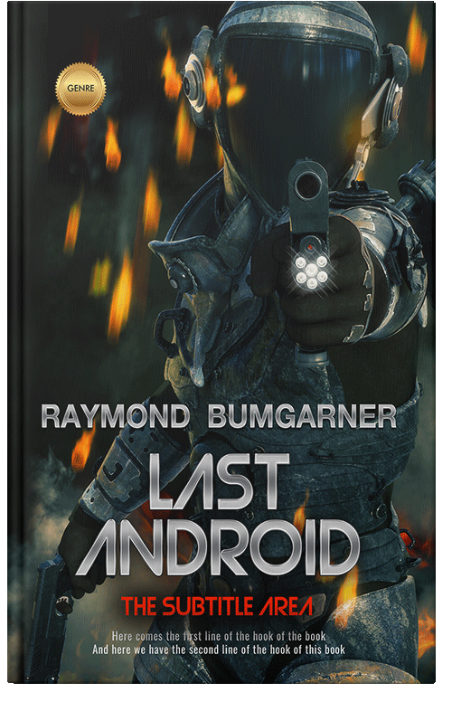 Front view of Premade Science Fiction Book Cover - Outer Space