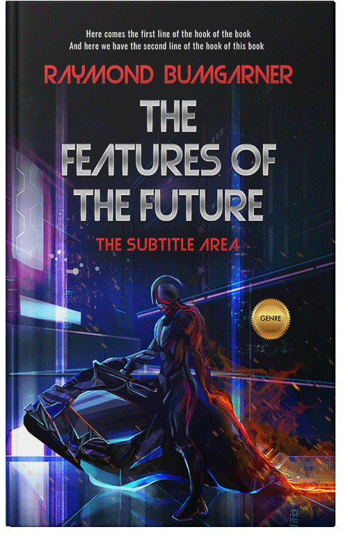 Front view of Premade Science Fiction Book Cover - Quicksand