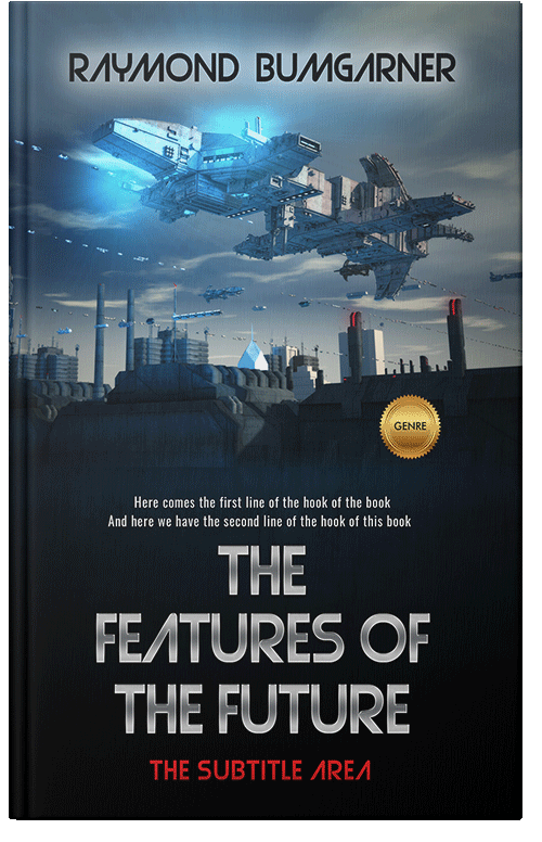 Front view of Premade Science Fiction Book Cover - Edward
