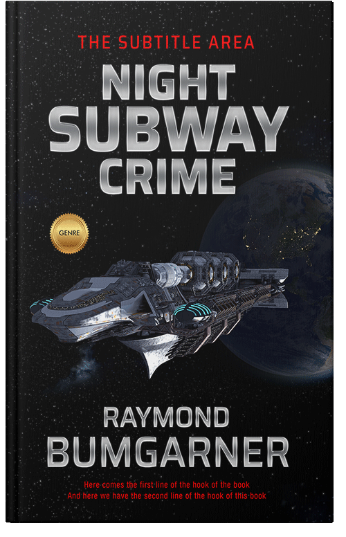 Front view of Premade Science Fiction Book Cover - Silk