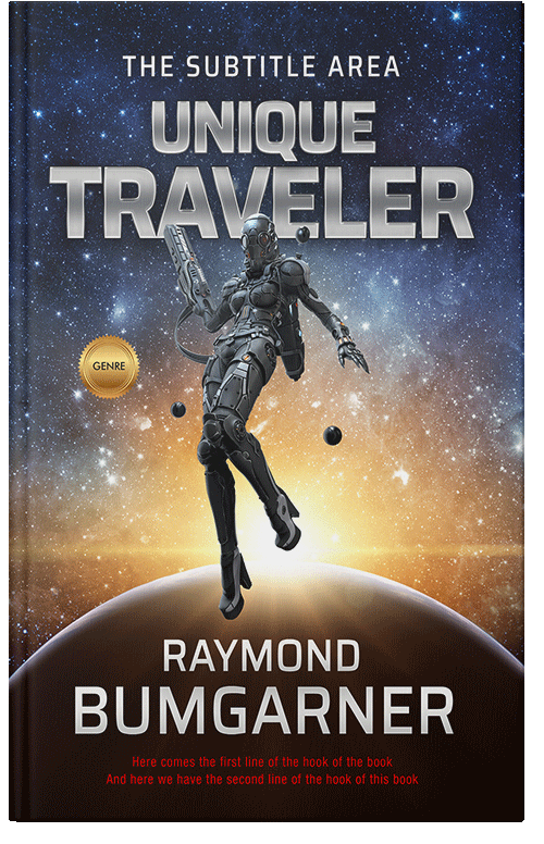 Front view of Premade Science Fiction Book Cover - Cameo