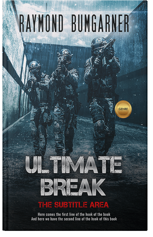 Front view of Premade Mystery & Thriller & Suspense Book Cover - Iron