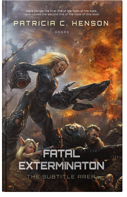 Front view of Premade Science Fiction Book Cover - English Walnut