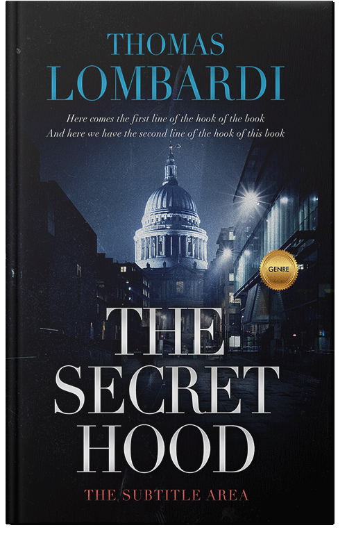 Front view of Premade Mystery & Thriller & Suspense Book Cover - Ebony