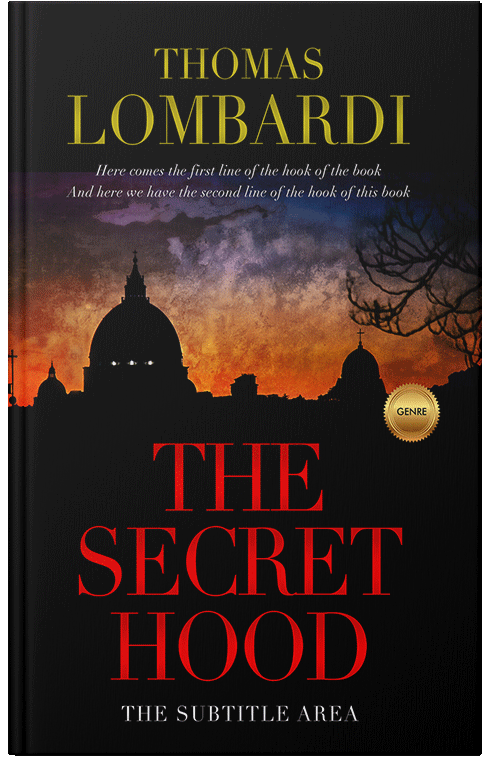 Front view of Premade Mystery & Thriller & Suspense Book Cover - Tuscany