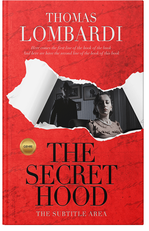 Front view of Premade Mystery & Thriller & Suspense Book Cover - Alizarin Crimson