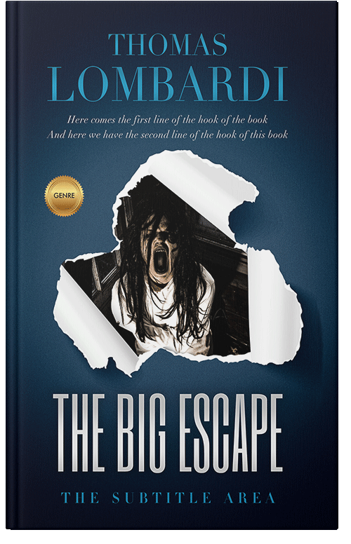 Front view of Premade Horror Book Cover - Blue Zodiac