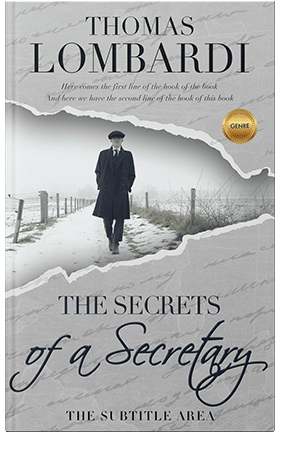 Pre Made Book Cover Silver Sand