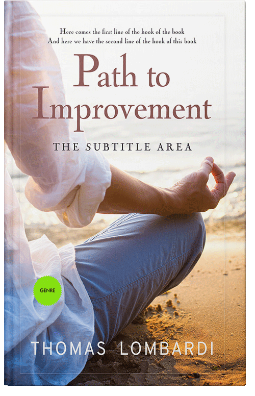 Front view of Premade Health & Mind & Body Book Cover - Wafer