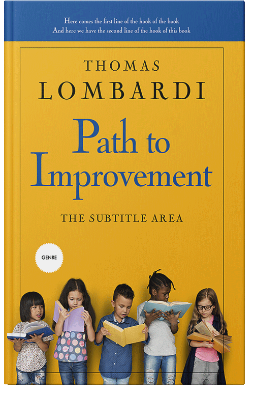 Front view of Premade Education Book Cover - Fuel Yellow