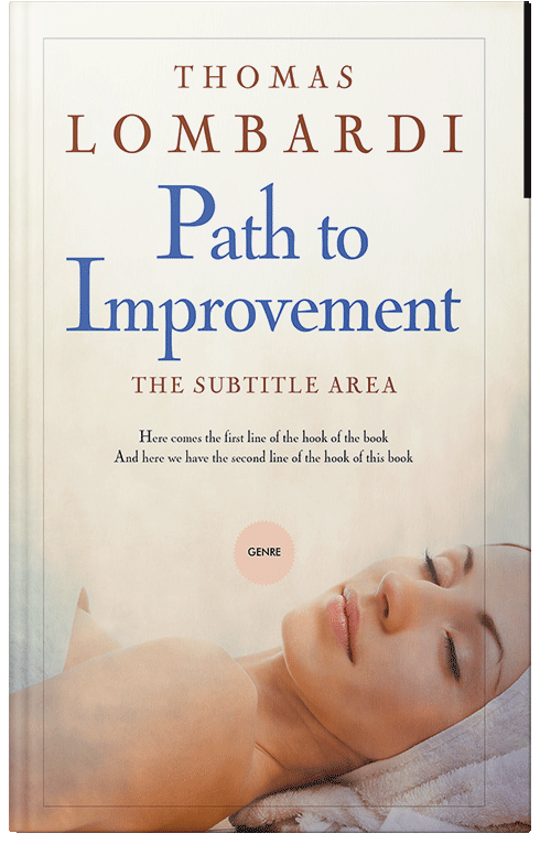 Front view of Premade Health & Mind & Body Book Cover - Merino