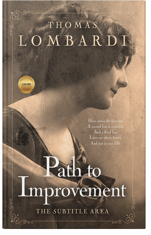 Front view of Premade Historical Book Cover - Mondo