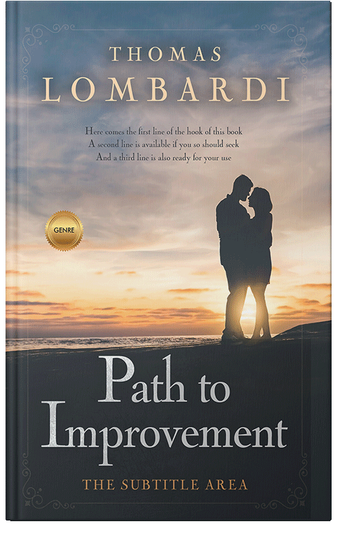 Front view of Premade Romance Book Cover - Limed Spruce