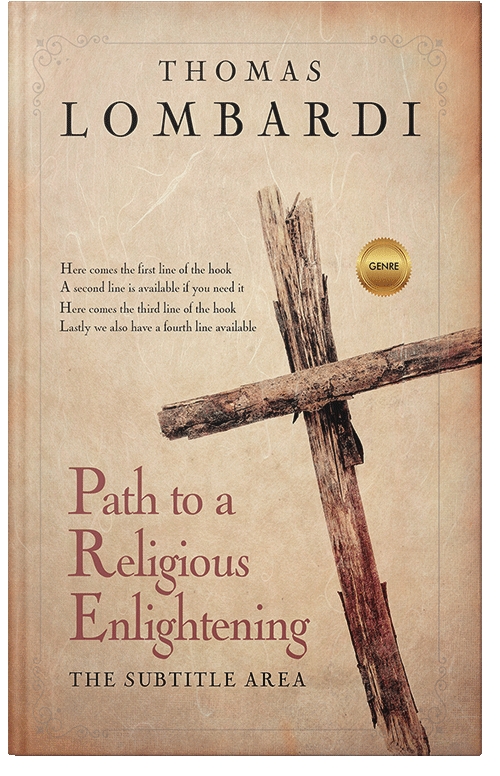 Front view of Premade Religion & Spirituality Book Cover - Hampton