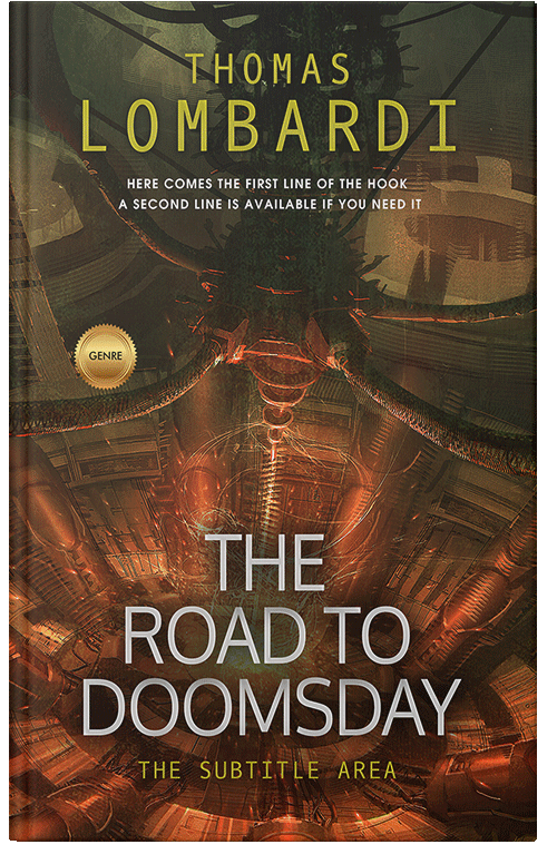 Front view of Premade Apocalyptica Book Cover - Cedar