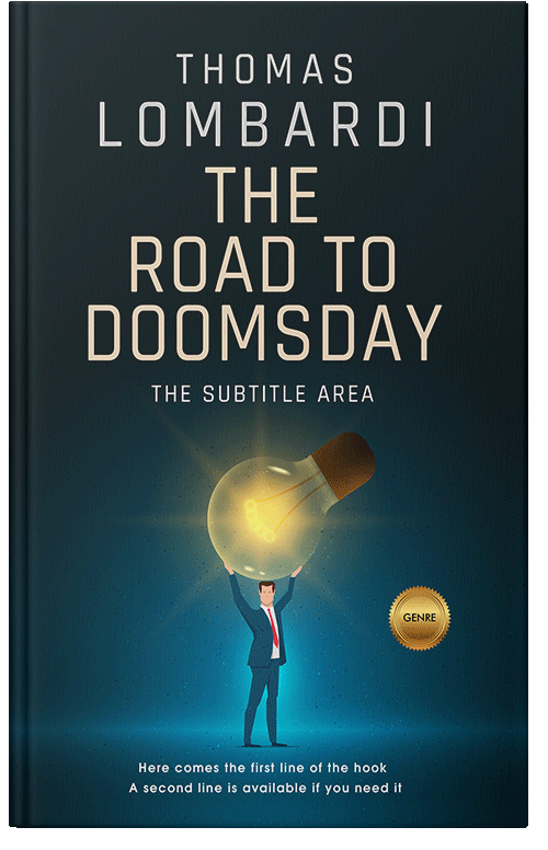 Front view of Premade Business Book Cover - Black Pearl