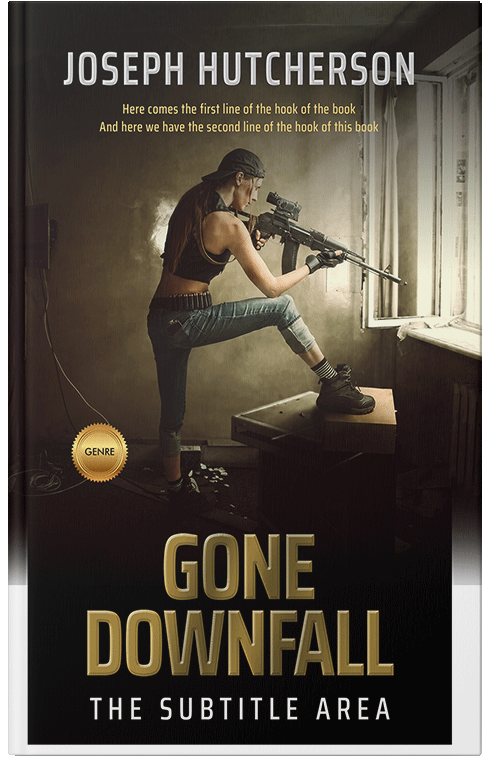 Front view of Premade Apocalyptica Book Cover - Indian Khaki