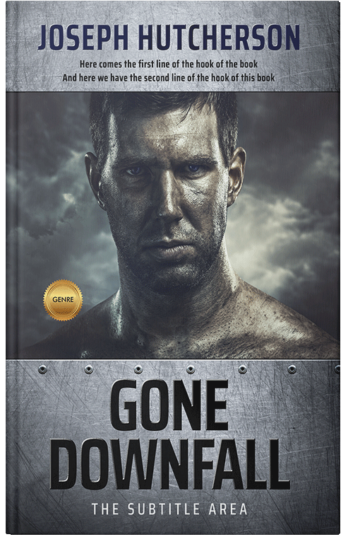 Front view of Premade Action & Adventure Book Cover - Mako